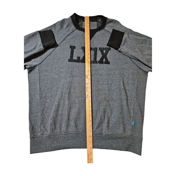 Vintage Sean‎ John Long Sleeve Gray Varsity Sweatshirt Crewneck LX1X Men's XXL - Picture 5 of 6